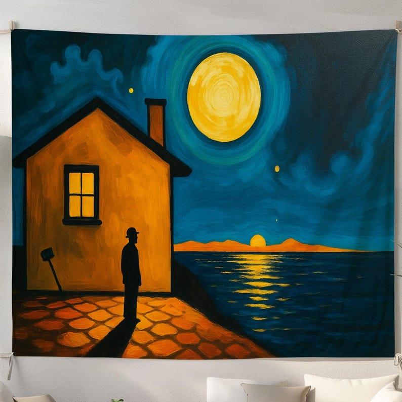 moonlight tapestry 75x100 чёрный