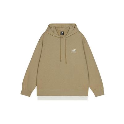 New Balance Sweatshirts Unisex Earth Yellow Hooded Moderate Regular AMT13341-HNA
