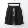 Plus Size Men's Cotton Linen Shorts Pants Male Summer Breathable Solid Color Linen Trousers Fitness Streetwear