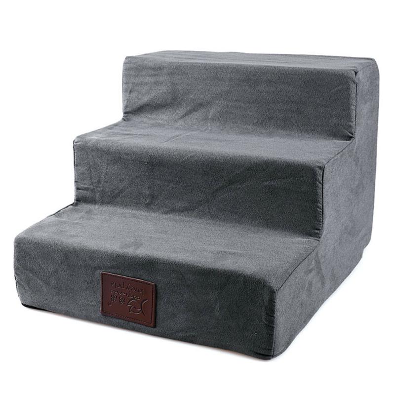 Pet Dog Cat 3 Steps Ladder Stairs Anti-slip Removable Bed Stairs Pet Products