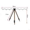 Collapsible Rods Tripod Stand Holder Portable Bracket for Outdoor Rod Beach Pier