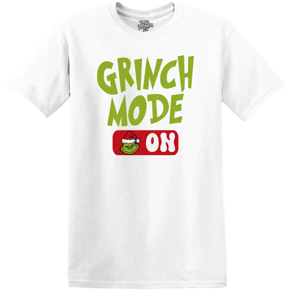 Christmas T-Shirt Grinch Mode On Adult/Kid Sizes 4XL