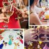 50/100/200pcs Alloy Earring Holder, Wine Glass Pendant Ring, 25mm Open Earrings, Bead Ring, Party Favorite