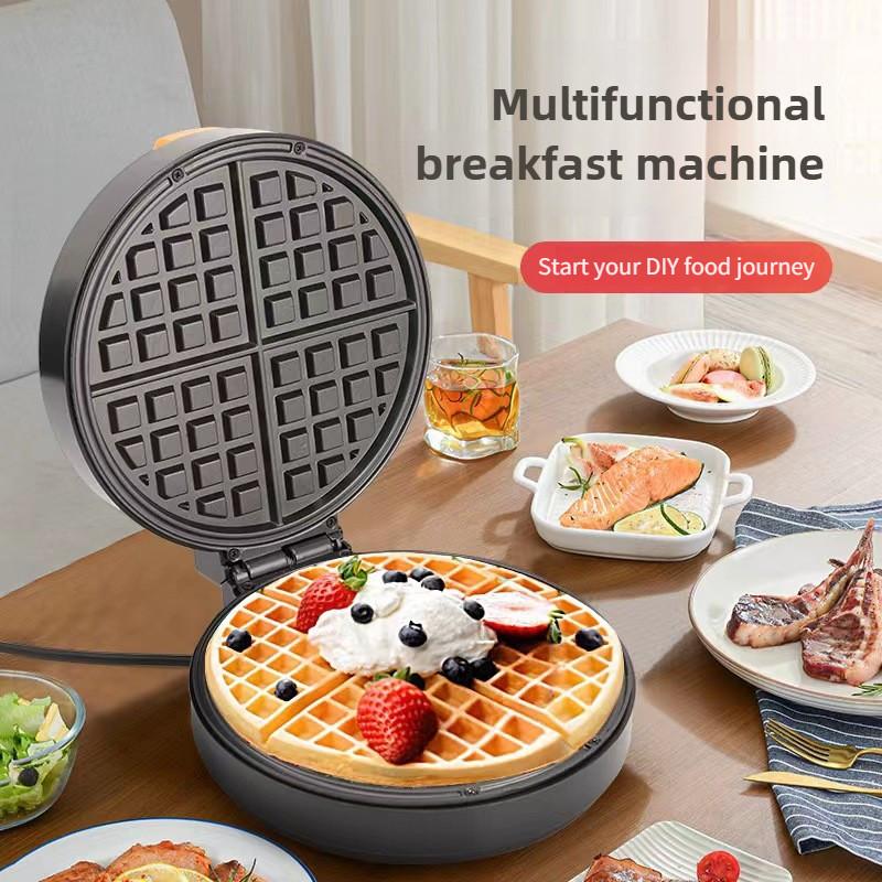 1400W Portable Non-stick Coating Bread Machine Double Sided Heating Cake Breakfast Machine High Power Donut Maker