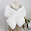 Long Plush Faux Fur Wrap Faux Fox Fur Faux Fur Cape Fashion Faux Fur Jackets  Women