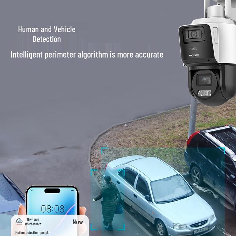 Hikvision 4G 4MP Full-Color Wireless Surveillance Camera CN Plug (adapter Included)