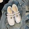 Retro słowo z moralnymi butami treningowymi damskie 2025 wiosna i lato nowy niszowy design rzep modne wszechstronne buty Mary Jane