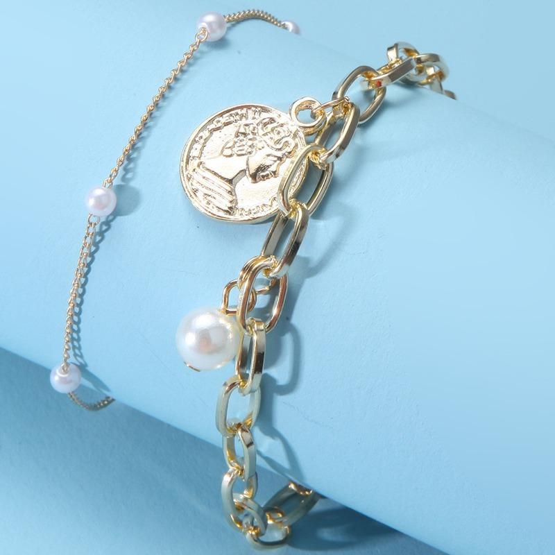 European and American Retro Style Pearl Bracelet for Women, Versatile, High-End, Niche Style, Beaded Bracelet, Couple's Best Friend Jewelry