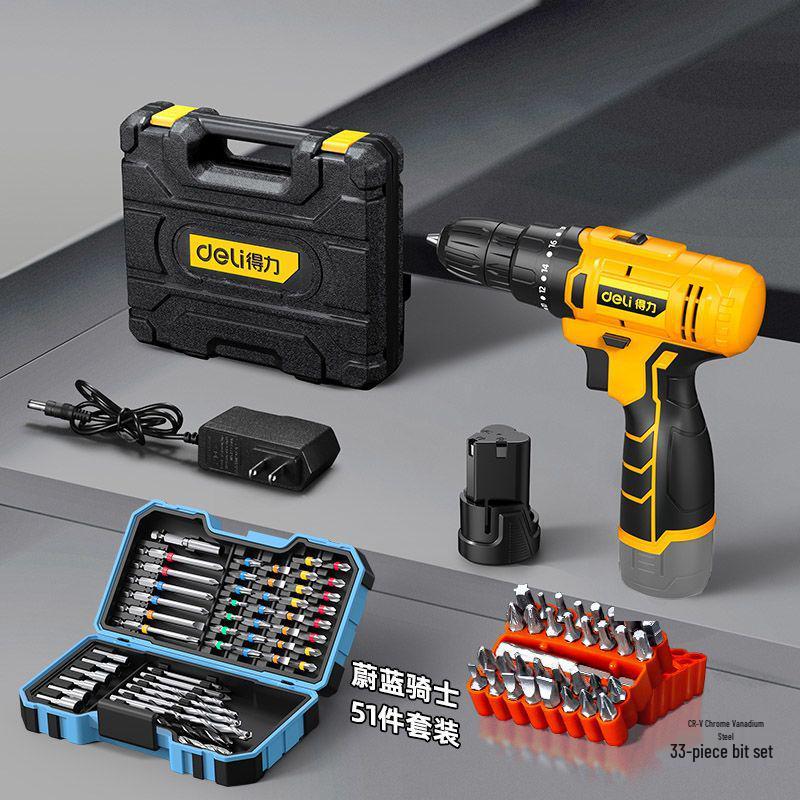 Deli 12V Multi-Functional Cordless Drill & Electric Screwdriver