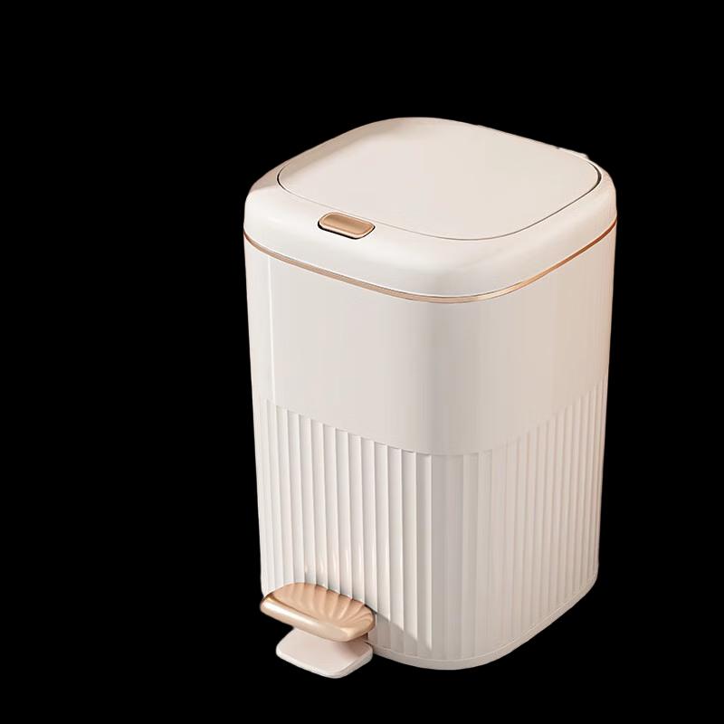 Light Luxury Household Trash Can with Lid