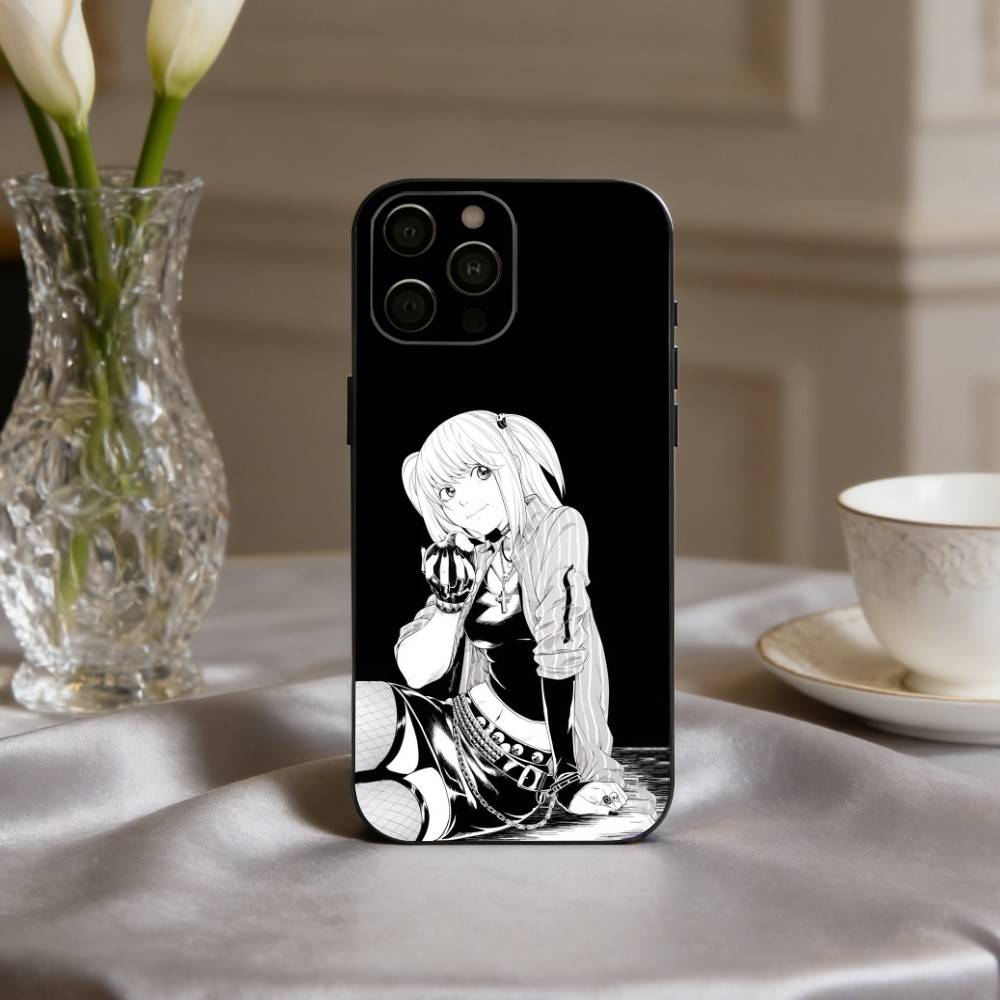 M-Misa D-Death-H N-Note-E Phone Case For iPhone 17pro, 16,15,14,13,12,11 X XR Plus,Others Soft Black Cover