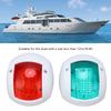2 Stück Marineboot Yacht Signal Leuchte LED Navigations Buglampe Rot Grün Schiff Bordlicht für Segeln 12V‑24V 3W