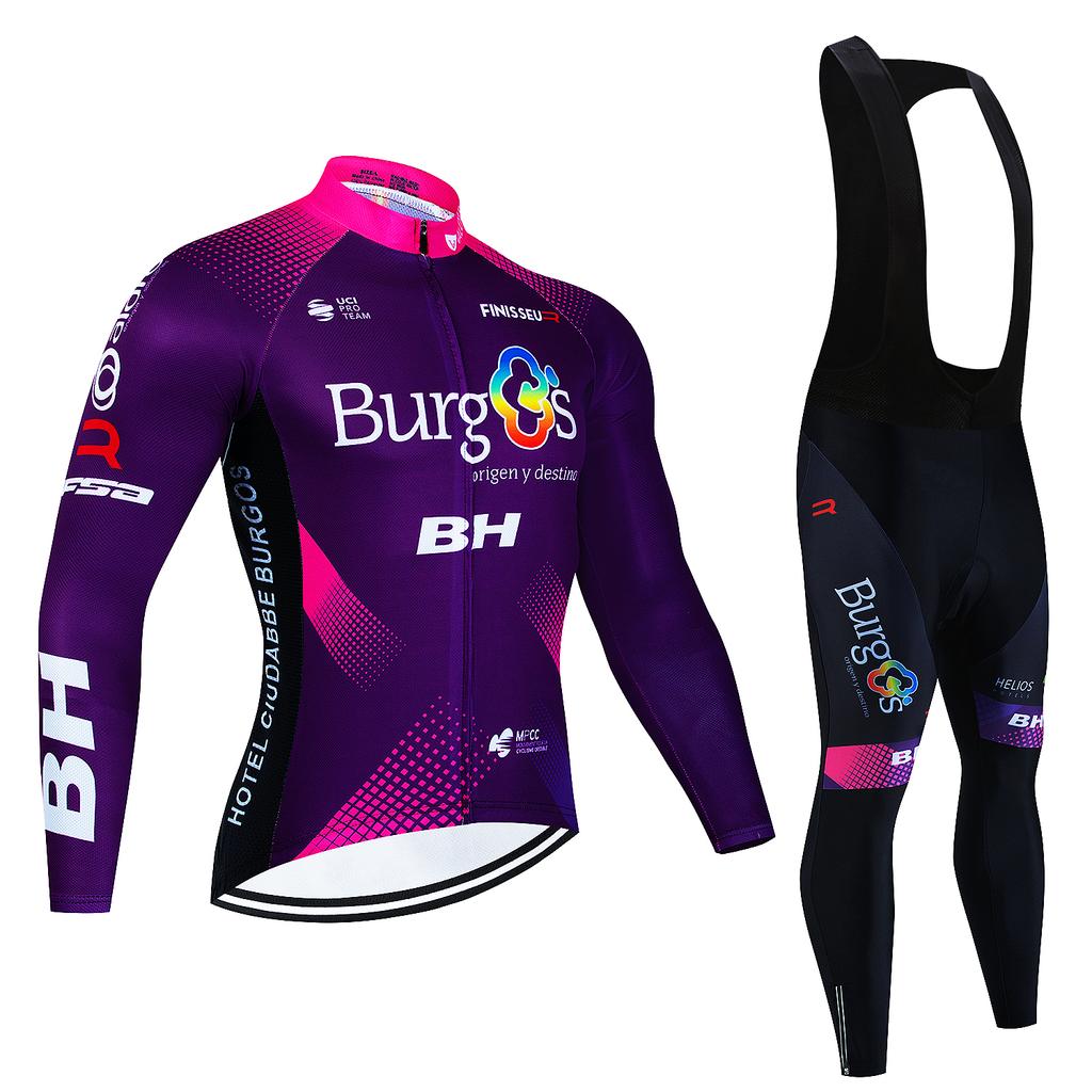 BH Team Herbst Langarm Neu Racing MTB Frühling Lang Radtrikot Set Fahrrad Radsport Fahrradkleidung Uniform Ropa Ciclismo