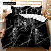 Skull Duvet Cover Set Halloween Men Horror Gothic Comfortable Duvet Quilt Cover Pillowcase Bedding Set Decoration Home Textile