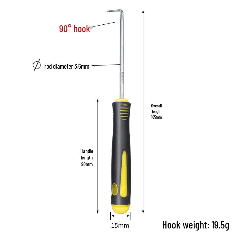 4-Piece Oil Seal & Tire Repair Tool Set - Includes Screwdriver Pullers and Hook Removers