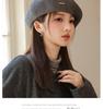 Damen Koreanische Mode Street Baskenmütze - Herbst/Winter Warme Schiebermütze für einen schlankeren Look