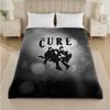The Cure Print Flannel Blanket Cozy Lightweight Plush Throw Blanket For Bed Sofa Household Use