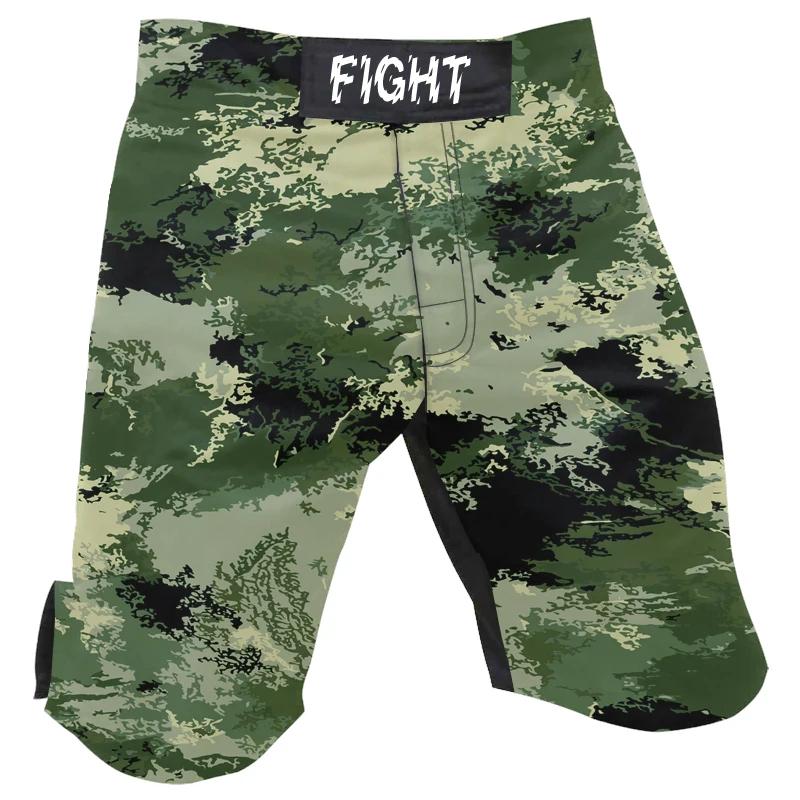 

MMA Чоловіки Шорти Muay Thai Штани Кікбоксинг Солдат Армія Флот Камуфляж Боксери Бойові тренування Фітнес Тренажерний зал 3XL