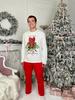 Men’s Holiday Pajamas – Soft Knit & Matching Family Style, Winter, 8625-F HC