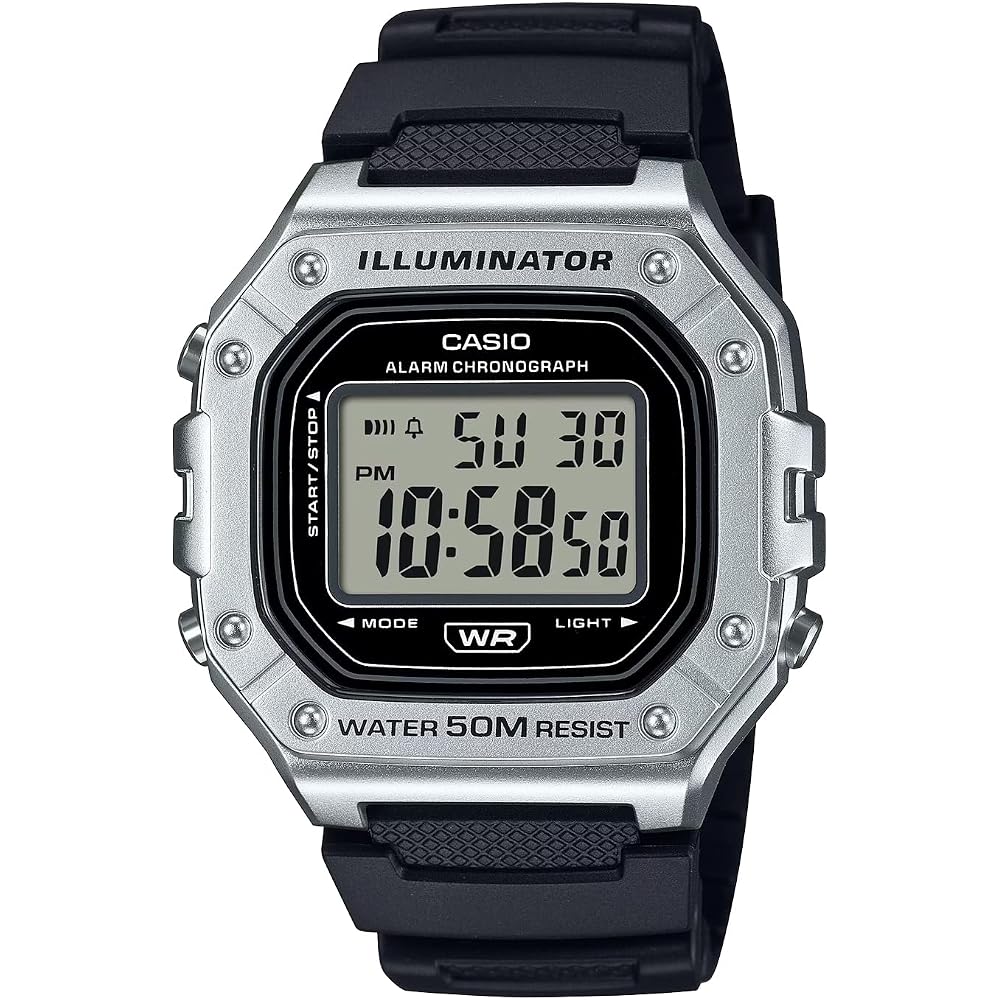 [Casio] CASIO Standard Digital Watch W-218HM-7AV Men s & Women s Cheap Casio Silver Metallic Overseas Model [Parallel Import]
