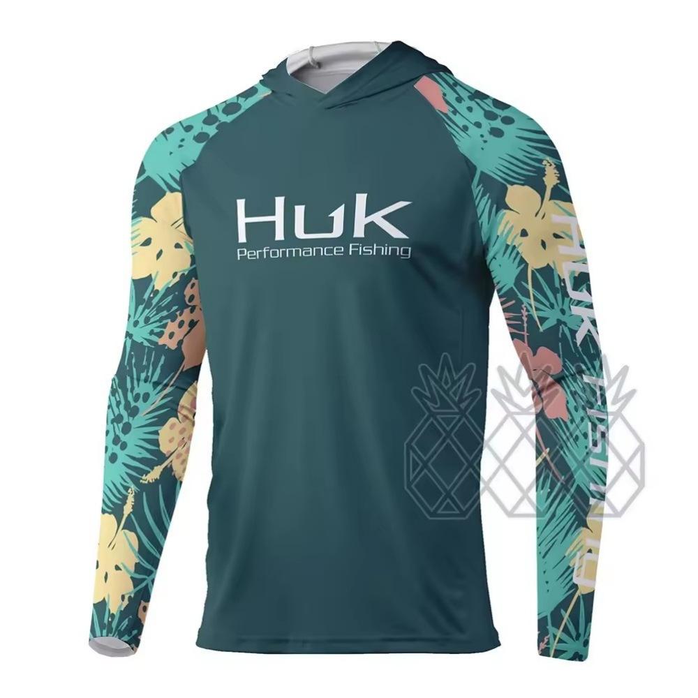 Men's and women's quick-drying clothes, sunscreen shirts, fishing suits, long-sleeved full-print T-shirts, fishing suits.