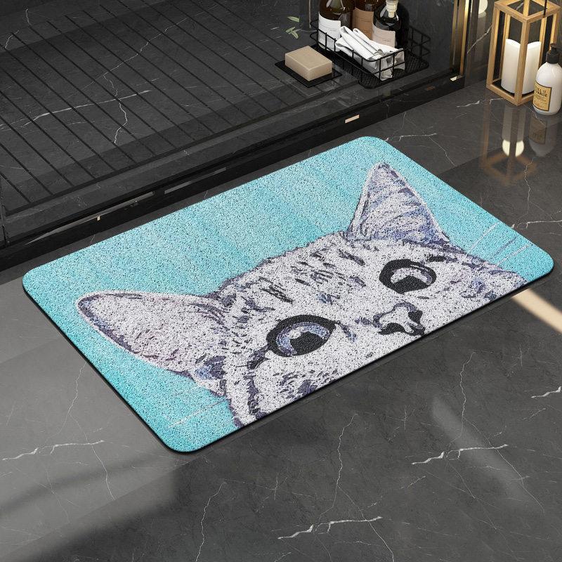 Animal Carpet Floor Mat Household Bedroom Kitchen Non-slip Mat Entry Door Rub Mat Door Mat
