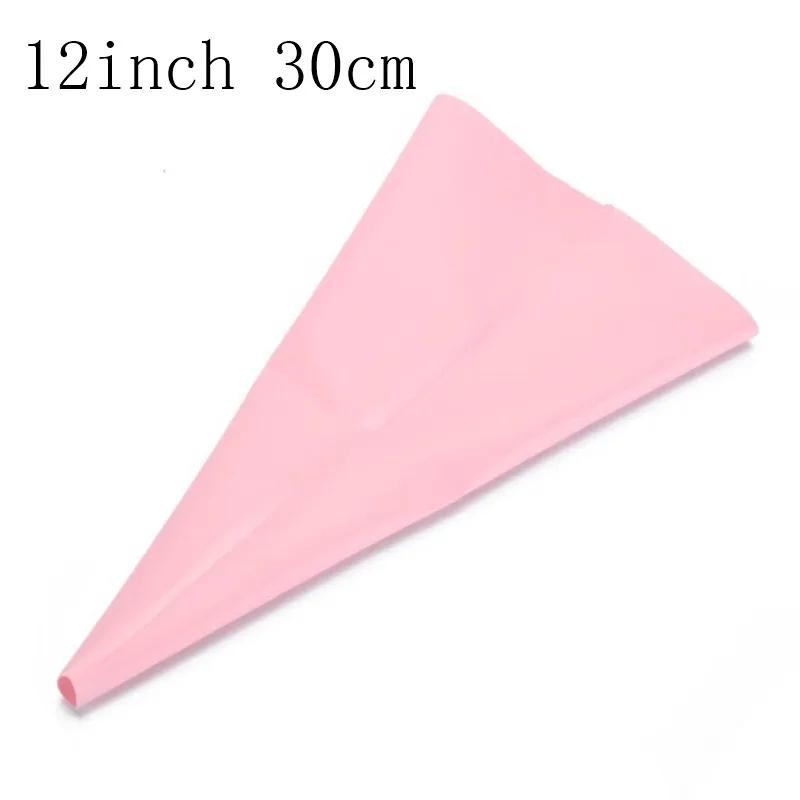 Confectionery Bag Silicone Icing Piping Cream Pastry Nozzle Bags DIY Reusable Cake Decorating Baking Tools for Russian Tips