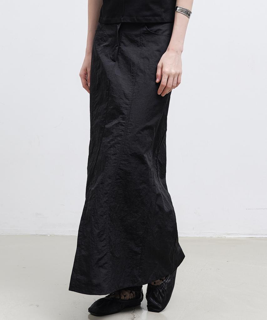 Nigaennikol Panel Long Skirt_Black