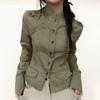 Workwear Women's Streetwear Fashion Casual Long Sleeve Jacket Autumn