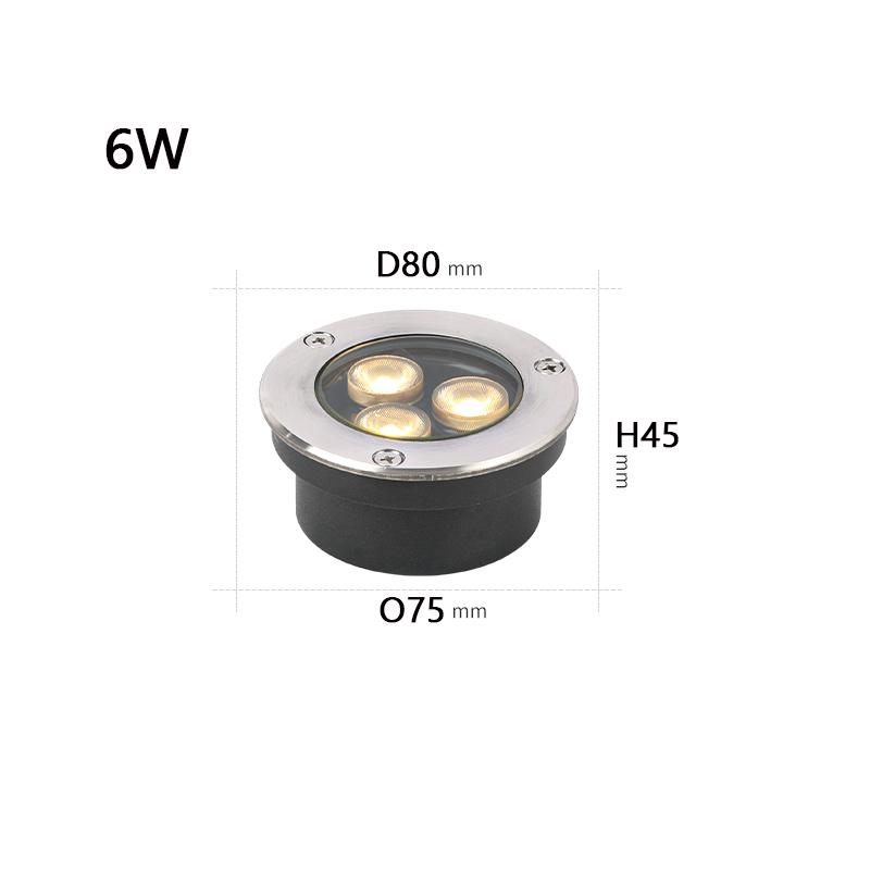 Spot 30 IP67 Wasserdicht Gartendekoration LED Untergrundleuchte 6W 10W 12W Außenlandschaft Bodenleuchte Quadratische Bodenleuchte