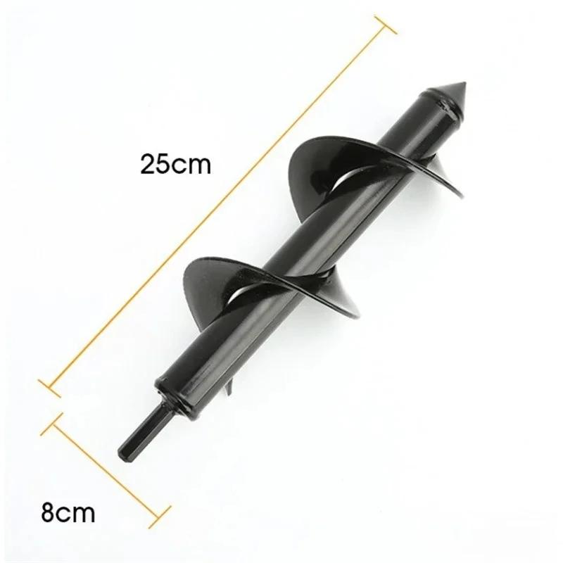 Ground Drill Matching Spiral Rod Drill Bit For Garden Vegetable Planting Rapid Planter Hole Digger for Hex Drive Drill Bit Tool