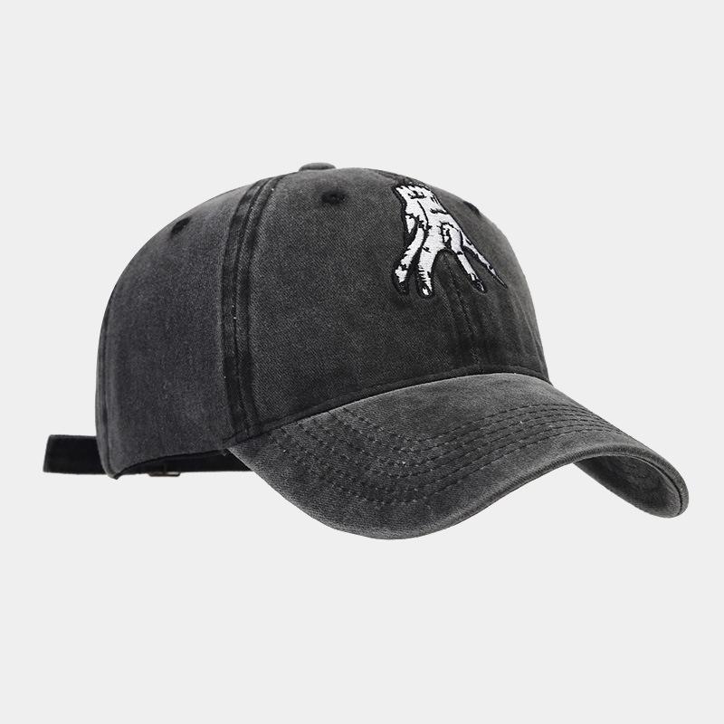 Hot-selling Baseball Cap Casual Soft Top Cap Men's Retro Versatile Embroidery Washed Hat Tide