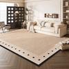 Vintage Light Luxury Rugs Living Room Big Size Floor Mats Bedroom Bedside Carpet Loop Pile Tpr Soft Short Plush Rug