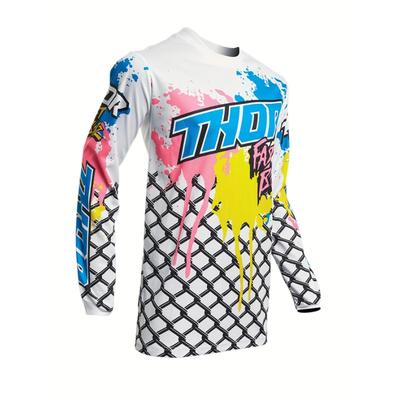 Odzież Motocyklowa Off-roadowa Rowerowa Górska z Długim Rękawem Wiosenno-Jesienna z Okrągłym Dekoltem z Nadrukiem 3D Casualowa Sportowa Męska i Damska Unisex