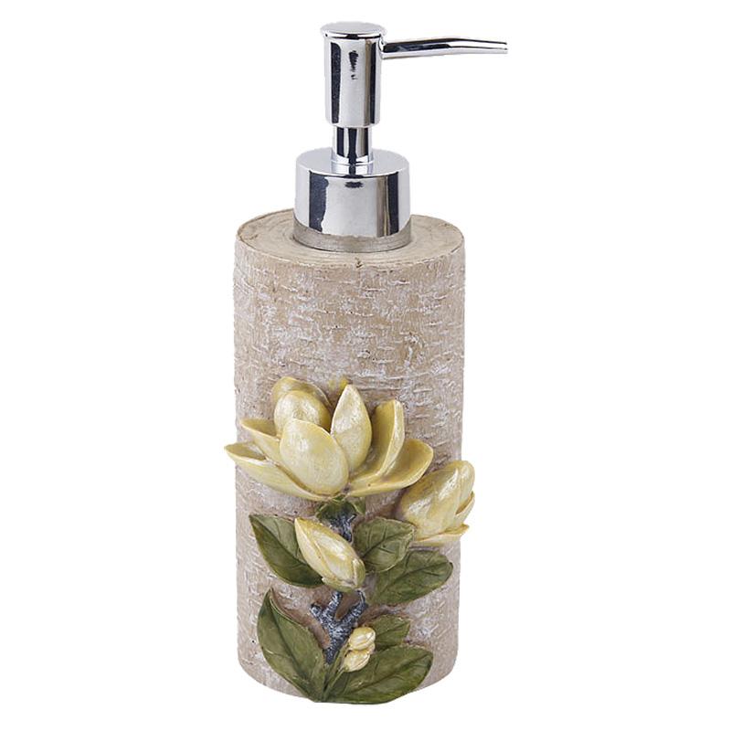 Resin Bathroom Utensils Lotion Bottle Soap Dish Mouthwash Cup Holder Toothbrush Holder Home Accessories Flower Bathroom Products