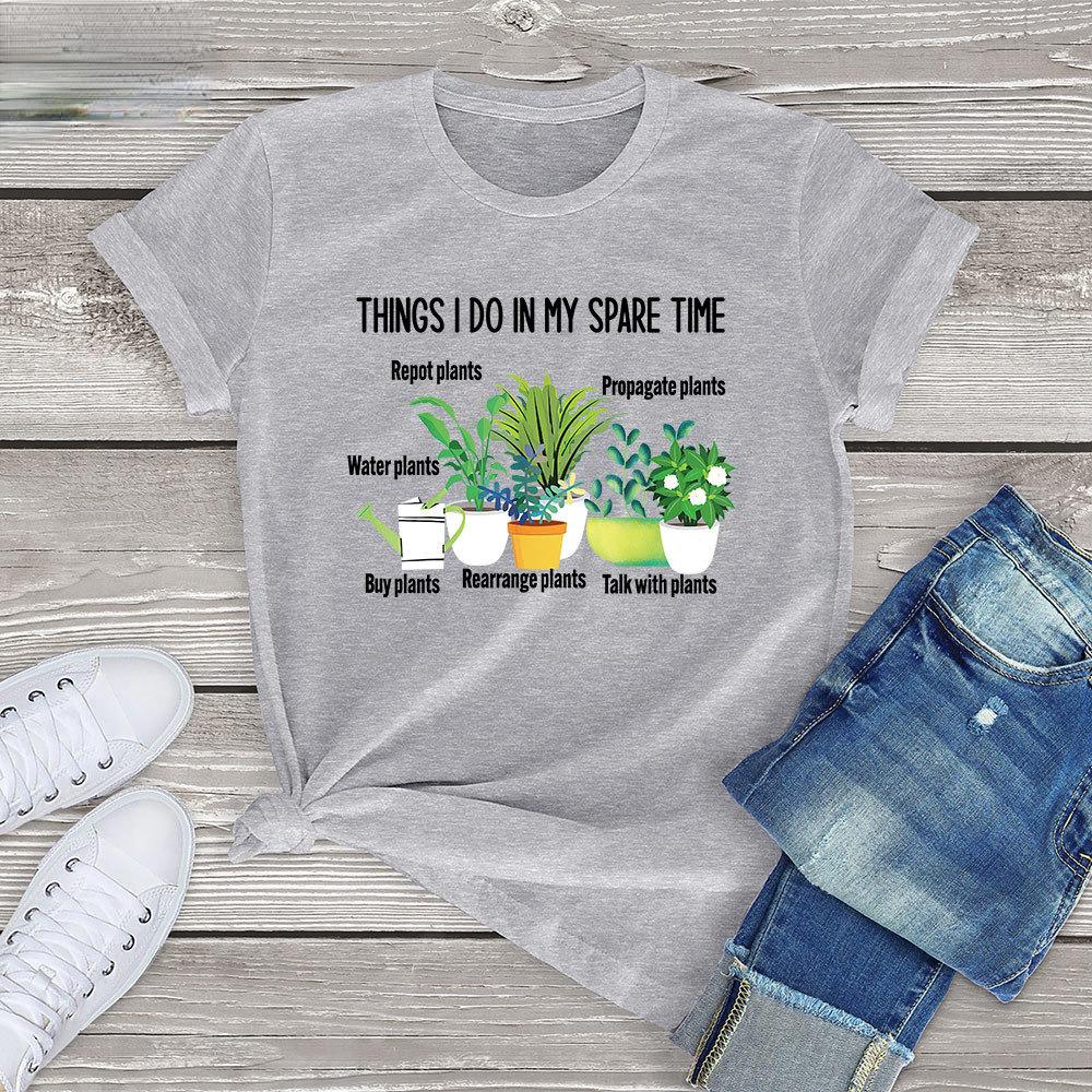 

Футболка с принтом мужская и женская с короткими рукавами XL светло-серый