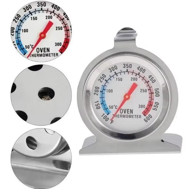 1Pcs Food Temperature Stand Up Dial Oven Thermometer Stainless Steel Gauge Gage Large Diameter Measuring Appliance Kitchen Tools