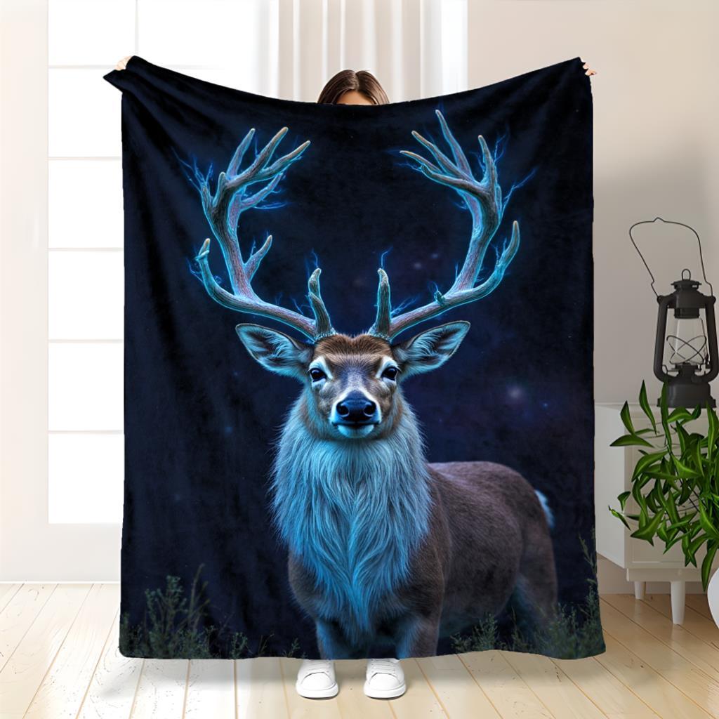 Плед  Запретный Лес  9041 - Ультрамягкий Тематический Фланелевый Плед 70x100cm