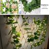 Waterproof Outdoor LED Solar Wicker Ivy String Lights