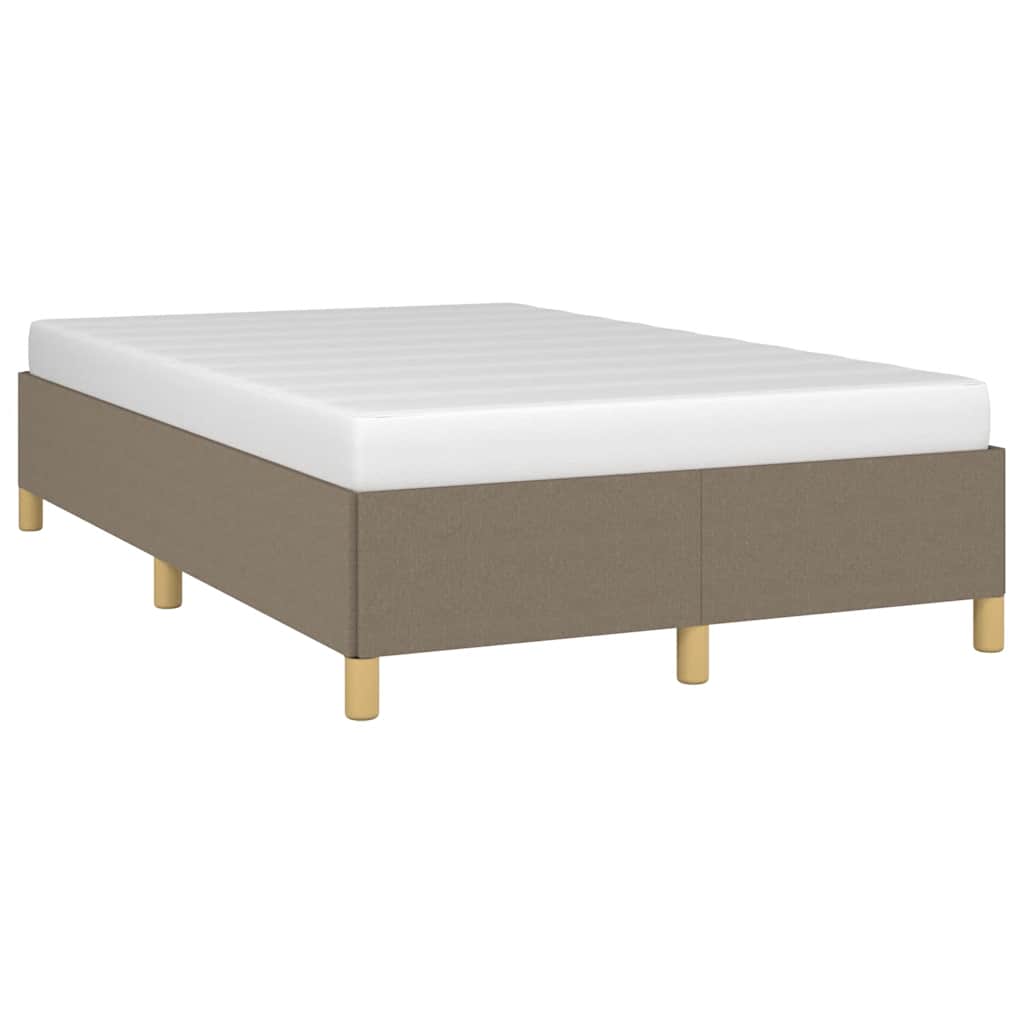 Bed Frame without Mattress Taupe 120 x 190 cm Fabric