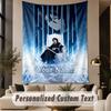 Custom Text Printed Tapestry Bleach anime Pattern Large Wall Hanging Indoor Room Decor