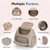 Multifunctional Diaper Bag Backpack, Large Capacity Fashion Mommy Bag With Stroller Straps