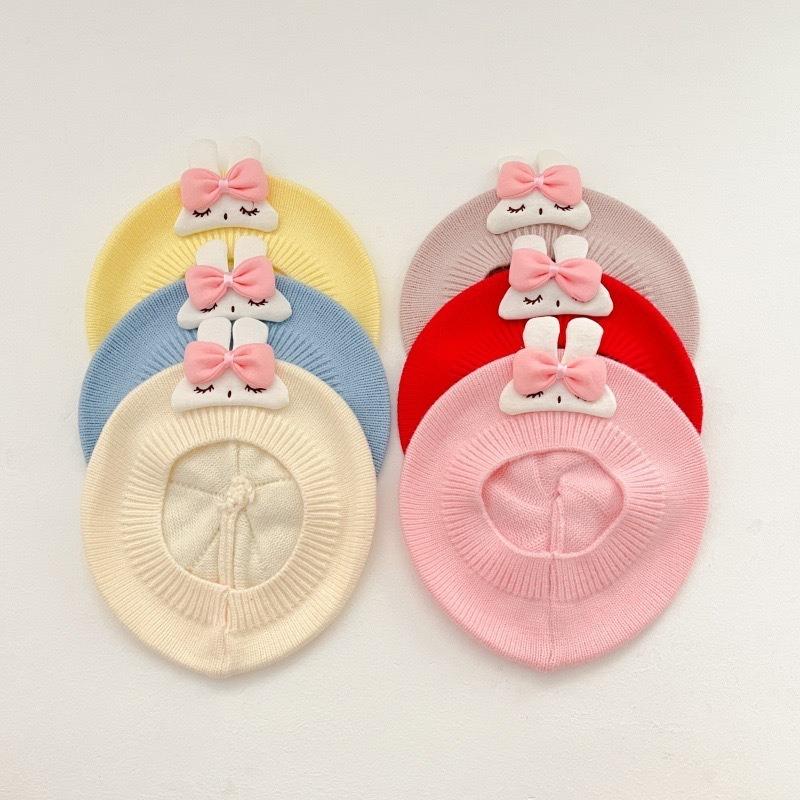 Baby Hat Autumn and Winter Wool Knitted Hat Baby Beret Cute Super Cute Boys and Girls Painter Hat Tide