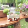 Resin Succulent Flower Pot Artware: Courtyard Ornaments & Crafts