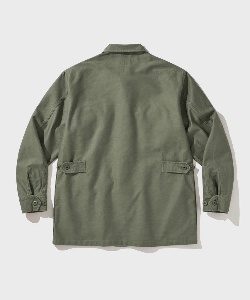 Vdr Back Sateen Cotton Jungle Fatigue Jacket [Swamp Green]