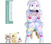 Autumn And Winter Parent-Child Clothing Men And Women Children Cartoon Animal One-Piece Pajamas Rose Red Rabbit Flannel Loungewear Performance Clothes