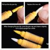 Pack Of 5/10 Acrylic Marker Replacements Brush Tip 1mm-5mm Line Wide Liquid Acrylic Paint Pen Brush Tip For Art Painting