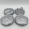 WTNWY1 C200 E200 New 2025 For Mercedes Benz 4pcs 3D 75mm For Mercedes Benz AMG Car emblem Wheel hub Center Cap Badge covers sticker Dec