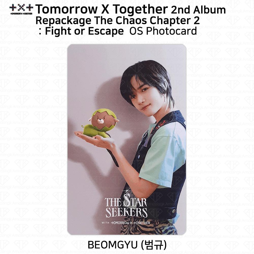 

TXT 2-й альбом в переиздании. Фотокарточка «Хаос. Глава 2. Борьба или бегство» Открытка Beomgyu - OS PC