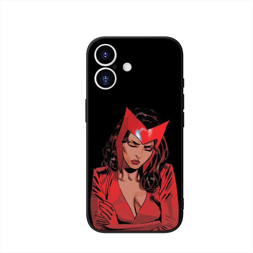 Scarlet Witch Marvel Wallpaper Cover Phone Case for Apple iPhone 16 15 14 Plus 13 12 Mini 17 Pro Max + 16E Air 16+ ProMax